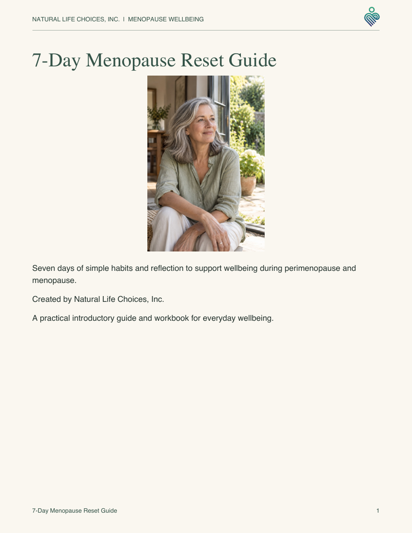 Cover of the updated 7-Day Menopause Reset Guide